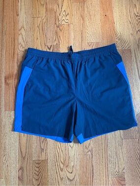 tek gear Men's Navy Shorts with Royal Blue Panels